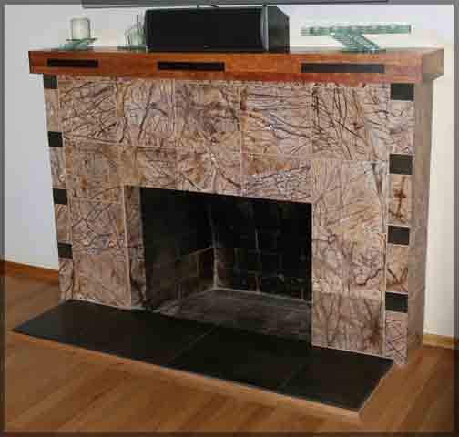 The Carey's Fireplace