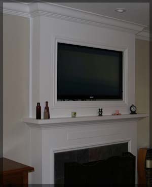 TV Above Fireplace